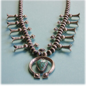 Allison Snowhawk Lee - Old Style Beads with Turquoise Squash