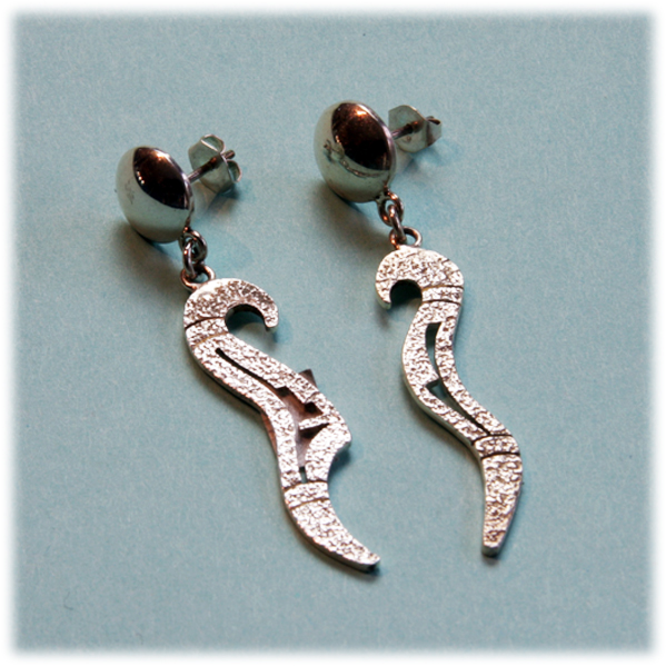Roy Talahaftewa Tufa Cast Earrings