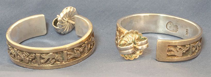 Watson Honanie Kokopelli Hoop Earrings
